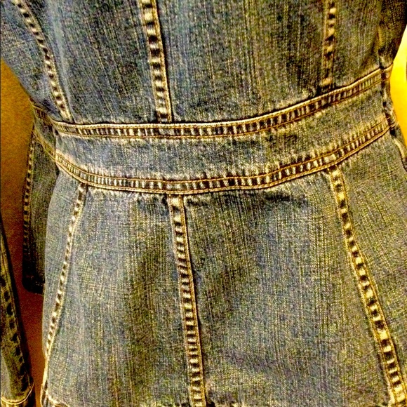 DKNY STONE WASHED JEAN JACKET -RARE💜RETRO 1980’S- - Picture 4 of 12